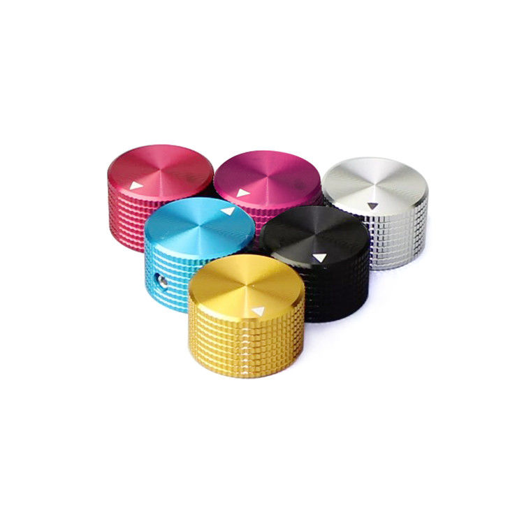Aanpassing van roestvrij staal Messing Volume Knob Aluminium Knurled Potentiometer Knob Voor elektronisch onderdeel