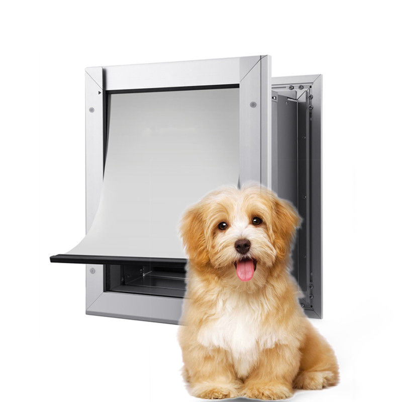 ISO9001 PET Veilige aluminium PET deur Vierweg sluiting Magnetisch slot Hondendeur