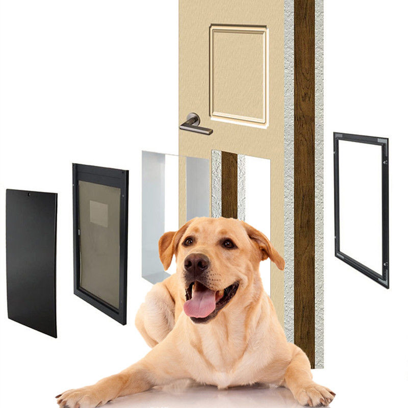 ISO9001 PET Veilige aluminium PET deur Vierweg sluiting Magnetisch slot Hondendeur