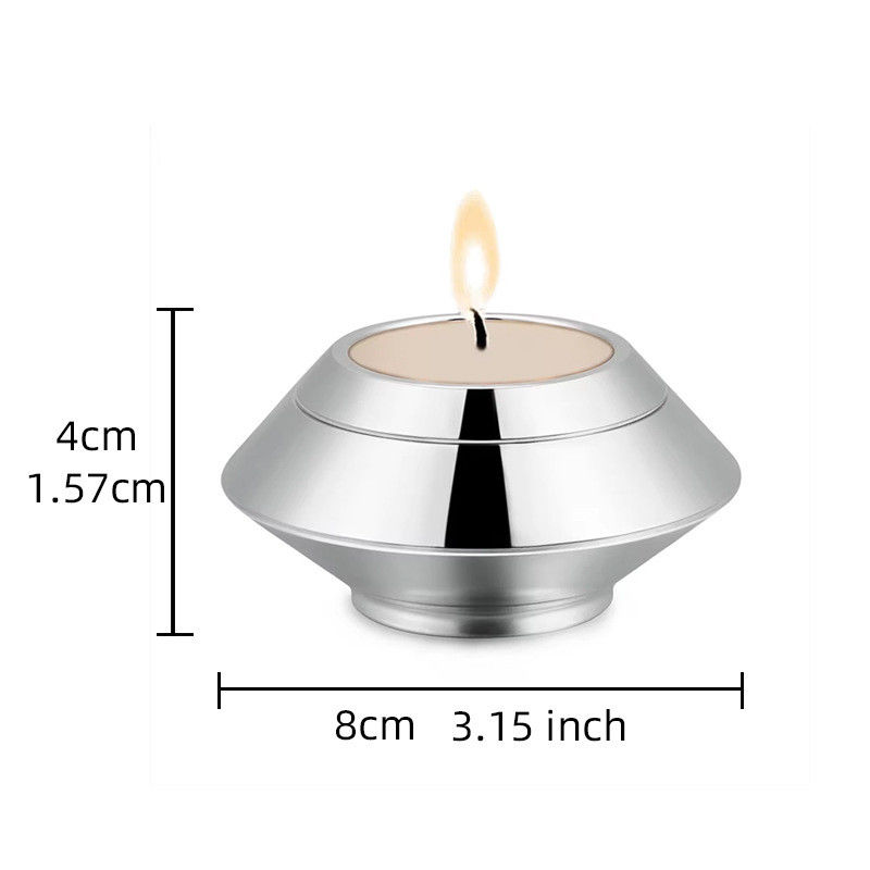 Custom Aluminium CNC Bewerking onderdeel crematie Urn Memorial Souvenir Kaarshouder As Medalje Gratis Logo Graver