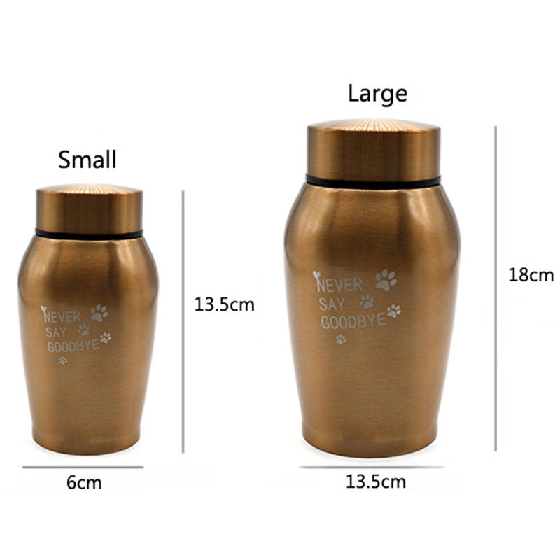 Custom Aluminium CNC Bewerking onderdeel Memorial Jar Cat Dog begrafenisbenodigdheden verzegeld roestvrij staal huisdier urn